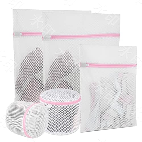 Amazon Brand - Umi Laundry Bag Mesh Bra Wash Bag for Intimates Lingerie and Delicates with Premium Zipper Washing Machine Bag for Hosiery, Underwear, Bra, Lingerie Baby Clothes (SET 3)