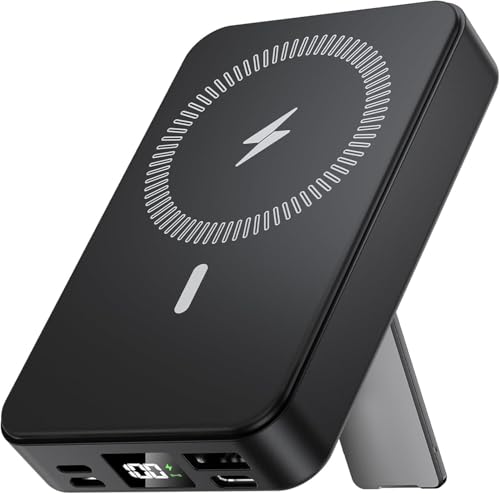 Pohicoo Powerbank für Magsafe 10000mAh, Kabellose Powerbank Magnetische, PD 22.5W USB-C Wireless Powerbank Induktives Laden Akku mit LED-Display für iPhone 16/15/14/13/12 /Pro/Pro Max Series Pohicoo Powerbank für Magsafe 10000mAh, Kabellose Powerbank Magnetische, PD 22.5W USB-C Wireless Powerbank Induktives Laden Akku mit LED-Display für iPhone 16/15/14/13/12 /Pro/Pro Max Series