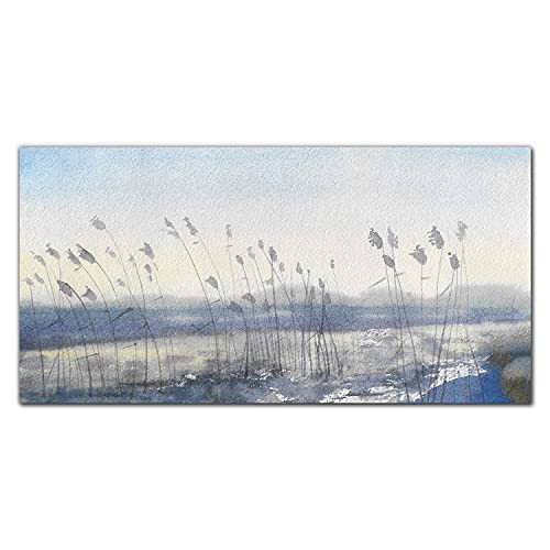 Photo sur verre acrylique 100x50cm de neige de l'hiver pour mur intérieur