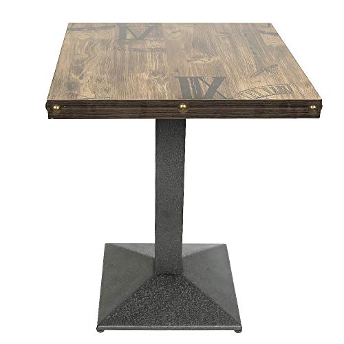 Table de Bar/pub en métal Table Haute,Carrée,Petite Mange-Debout pour 4 Personnes,pour Maison Pub Bistro, Cocktail à Manger pour Cuisine Restaurant Patio,60...