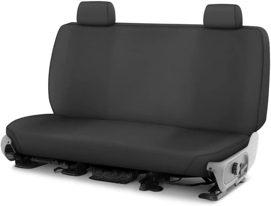 Covercraft Custom-Fit Rear-Second Seat Bench SeatSaver Seat Covers - Polycotton Fabric, Grey