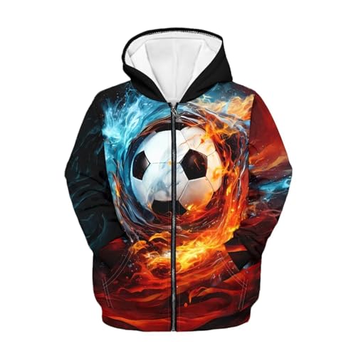 Image of Coloranimal Unisex Girls Boys Long Sleeve Casual Hoodies & Sweatshirts Tops Kids Zip Up Jacket Coat Age 6-16 Year