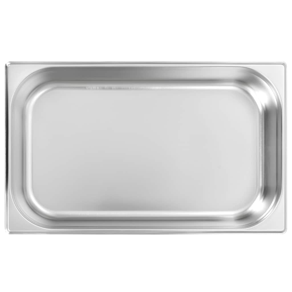Gastronormbehälter 4 Stk. GN 1/1 100 mm Edelstahl Stapelbar