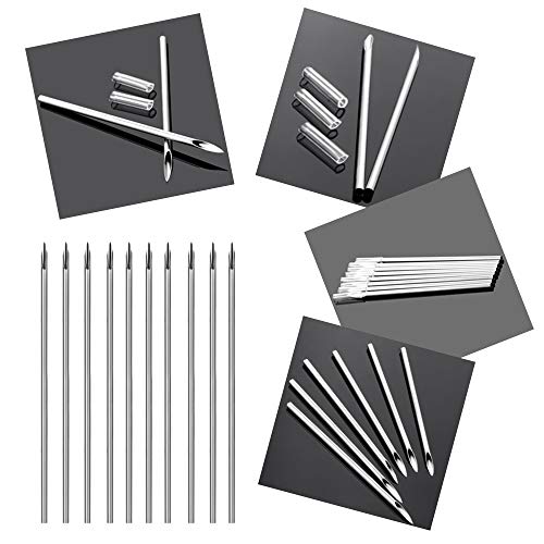 image for Nose Piercing Kit - WZPB 44Pcs Body Piercing Kit Includes Nose Rings P