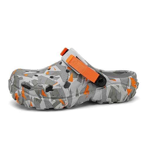 ihinzry Hommes Jardin Sabot modèle Mule Sabot léger Respirant Chaussures en Caoutchouc Souple Hommes Eau Plage Piscine Sandales Pantoufles en Plein air avec...