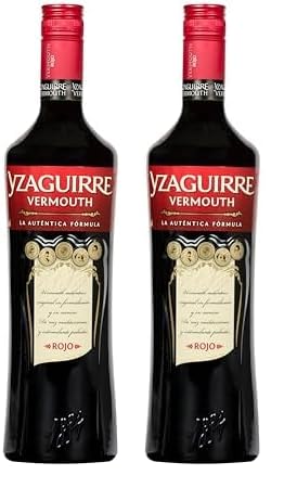 Yzaguirre Vermouth Rojo, 15% Alcohol, 1L (Paquete de 2)