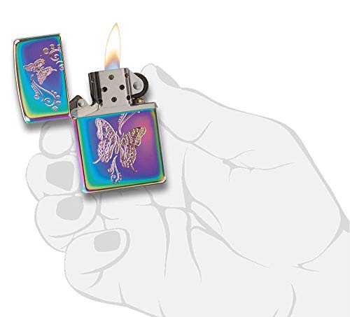 Zippo Butterfly Lighter multicolor de bolsillo miniatura 4