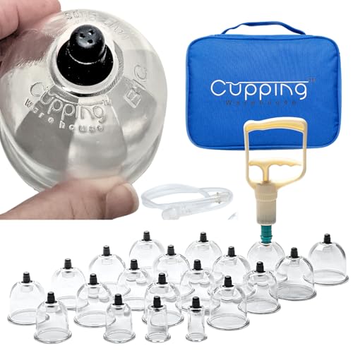Cupping Warehouse 20 Poly Cupping Set Massage Therapy Cup with