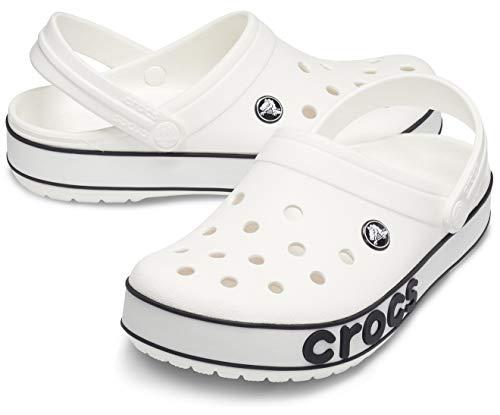 Image of Crocs Men Crocband Clogs( 206021-103 White /Black 12 UK)