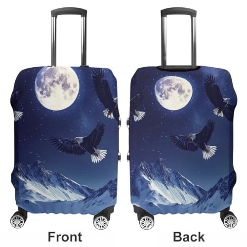 Bald Ea-gles Travel Luggage Cover Suitcase Protector Baggage Covers for Men Women L3