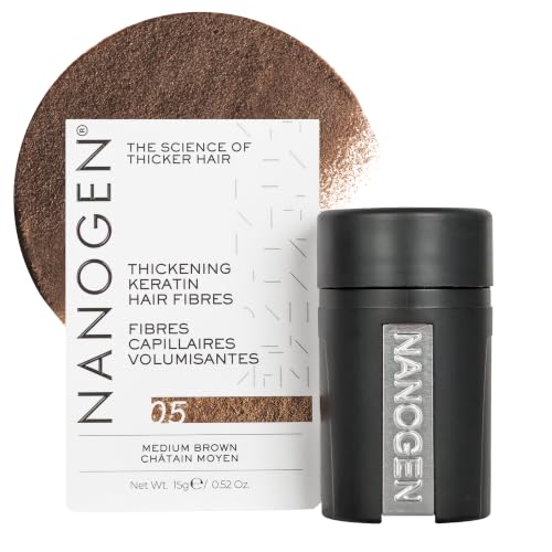 Nanogen Fibras Capilares Queratina: Castaño Medio 15 gr