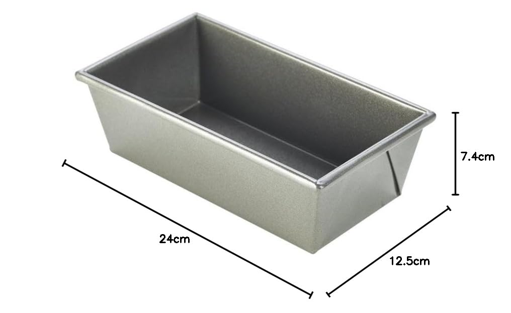 Paquete de 3 moldes para pan tradicionales antiadherentes de acero al carbono verde, 24 x 12,5 x 7,4 pulgadas