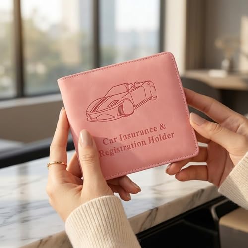 Carpeta simulada para documentos rosa miniatura 6