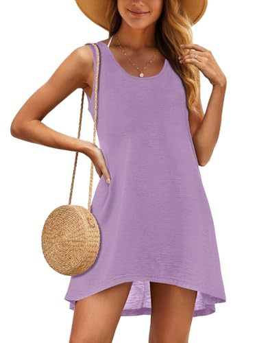 Image of Swimsuit Coverup for Women Bikini Sleeveless Beach Bathing Suit Cover Up