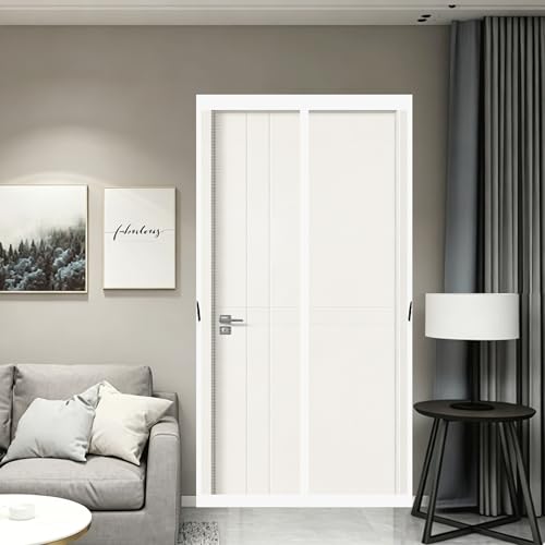 Mosquitera Magnética para Puertas 240 x 300 cm Transpirables Antimosquitos Anti-Insectos sin Taladros con Cinta Cortina Magnética para Cocina Dormitorio Correderas Garaje, Blanco