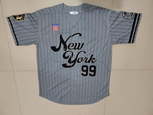 Camiseta de Béisbol Retro New York 99 para Hombre, estilo Hip Hop miniatura 2