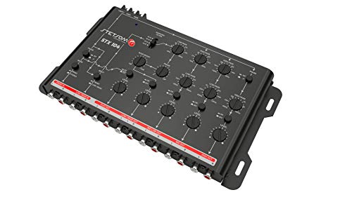 Stetsom STX 104 PRO - Crossover, canali a 5 vie, audio digitale elettronico per auto, processore di segnale di uscita, crossover audio per auto ad alta precisione, crossover audio, regolazione