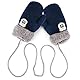 iNszkoos 1-3J Kinder Handschuhe Strick Fausthandschuh Winter Fäustlinge Kinderhandsche Warm Verdickte Handschuhe mit Schnur Outdoor Weich Winterhandschuhe Skihandschuhe Handwärmer für Jungen Mädchen