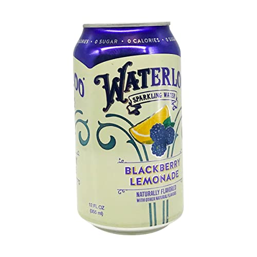 Image of Waterloo Sparkling Water, Water Sparkling Blackberry Lemonade, 12 Pack, 12 Fl Oz