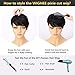 WIGNEE Short Pixie Cut Human Hair Wigs With Bangs for Black Women (1B)