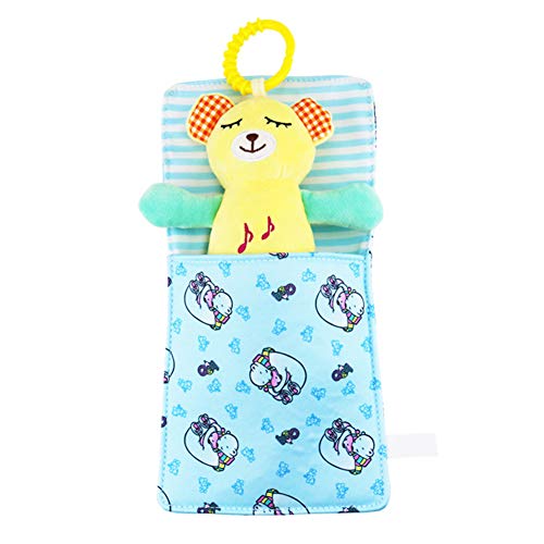 Preisvergleich Produktbild Multi-Funktions-nettes Musik-Puppe Frühe Lernspielzeug Hairy Weiches Puppenzubehör mit Schlafsack (Bären-Art)