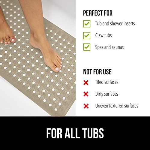 image for GORILLA GRIP Patented Bath Tub Shower Mat, Machine Washable Bathtub Fl