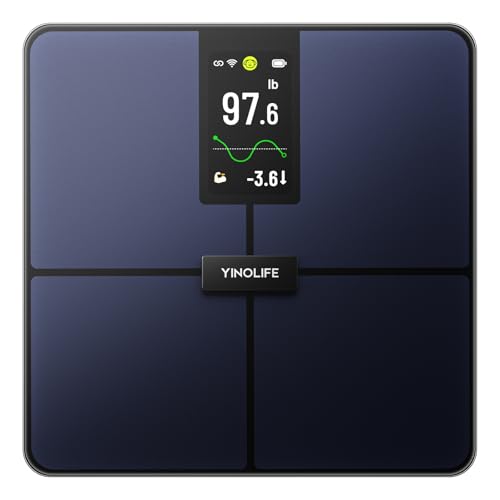 YINOLIFE 4.3" Large Display Scale for Body Weight,Bluetooth Wi-Fi Smart