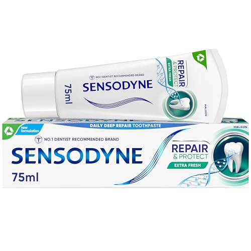 Sensodyne Toothpaste Repair and Protect Sensitive Toothpaste for Sensitive Teeth Extra Fresh 75ml