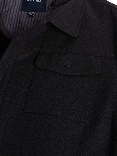 Image of Nautica Men's Wool Blend Peacoat - Double-Breasted Winter Coat, Regular, Big & Tall Sizes
