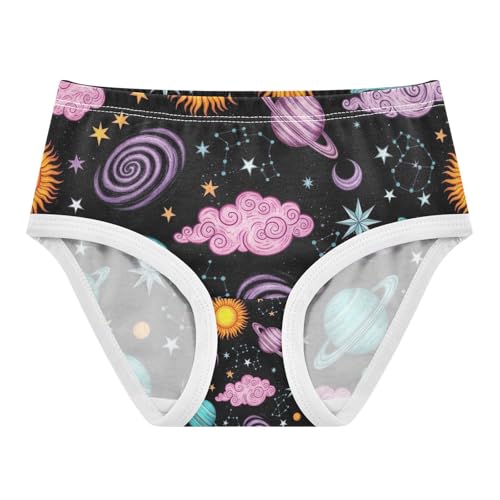 Cute Cartoon Space Planet Underwear Toddler Girl, Girl Underwear, 2T–8 Years