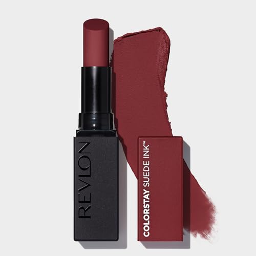 Image of REVLON ColorStay Suede INK Lipstick, Waterproof, Longwear, Transfer proof, Antioxidant-rich Vitamin E, With Vegan Formula made without parabens, In The Zone - 019