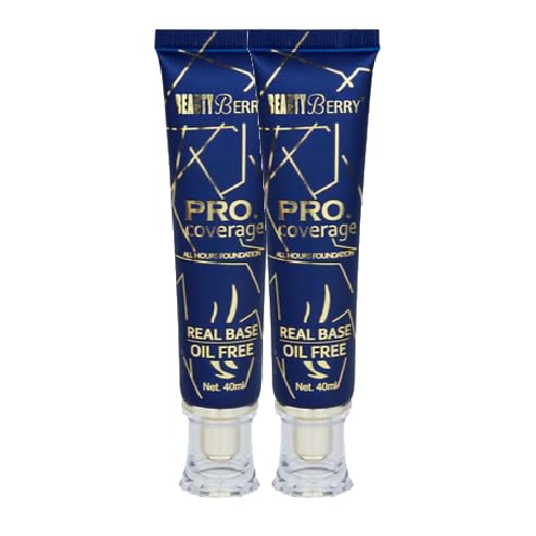 Beauty Berry [Pack of 2] PRO COVERAGE FOUNDATION ALL HOURS Foundation - BF-011 (02 - Natural)