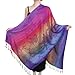 Neelamvar Fashion Colorful flowers Jacquard cotton pashmina Women Wrap Shawl tassels Scarves 75