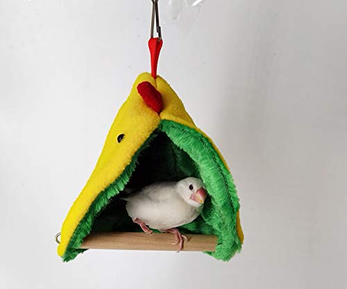 KUSO Winter Warm Vogelnest Huis Papegaai Baars Bed Huisdier Opknoping Tent Speelgoed voor Parkiet Kleine Medium Vogels… - Afbeelding 8