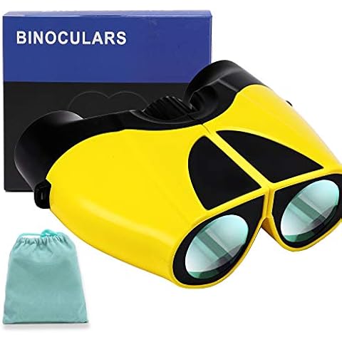 BOSSDUN Binoculars for Kids Shockproof Waterproof High Resolution 10x22 Mini Compact Lightweight Binoculars for Bird Watching, Hiking, Camping - Birthday Presents - Best Gifts for Children Adult Cover