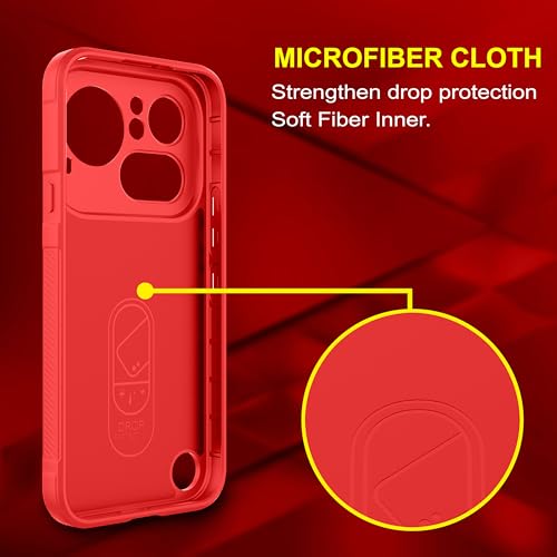 Image of Zapcase Back Case Cover for Nothing Phone (4a) Pro | Compatible for Nothing Phone (4a) Pro Back Cover | Liquid Silicon Magic Case with Camera Protection | Red