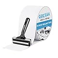 Gociean RV Roof Tape White with Rubber Roller, Upgraded 4 Inch X 50 Feet RV Roof Sealant Tape for Camper Roof Sealant, Boat, Truck, Trailer Roof Leaks, UV Resistant & Weatherproof