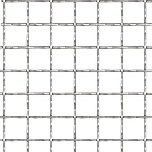 vidaXL Panneau de Grillage Serti Acier Inoxydable 100x85 cm 11x11x2mm Jardin