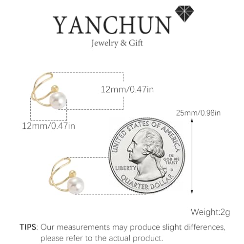 Image of Ear Cuffs Non Piercing 14K Gold Plated Ear Cuff Earrings for Women Trendy Clip on Cartilage Earring Stacks Non Pierced Adjustable Fake Earrings Set Jewelry Christmas Gift 2026 Stocking Stuffers