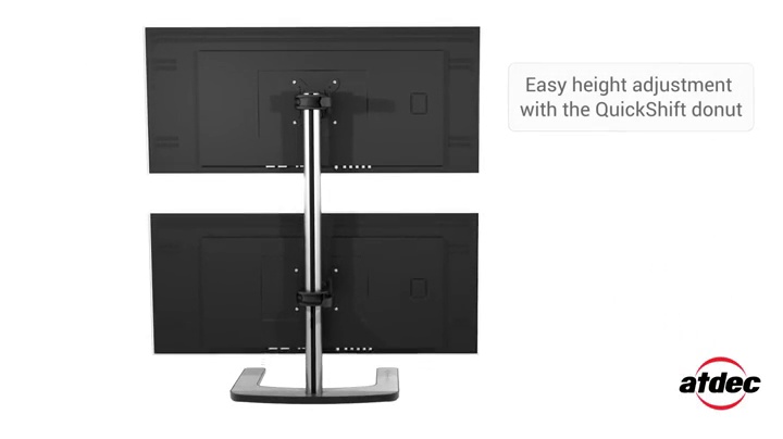 Amazon.com: Atdec Dual Stack or Single Monitor Desk Mount