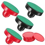 Kisangel 16 Stück Airhockey-ZubehöR Drücker Und Airhockey-Paddel -Pucks Ersatz Für 76-Mm-Zubehör (Rot Dunkelblau)