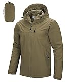 33,000ft Men's Packable Rain Jacket Lightweight Rain Shell Jacket with Hood Waterproof Raincoat for Cycling