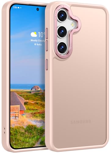 Image of Rayboen for Translucent Matte Samsung S24 Case, Pink