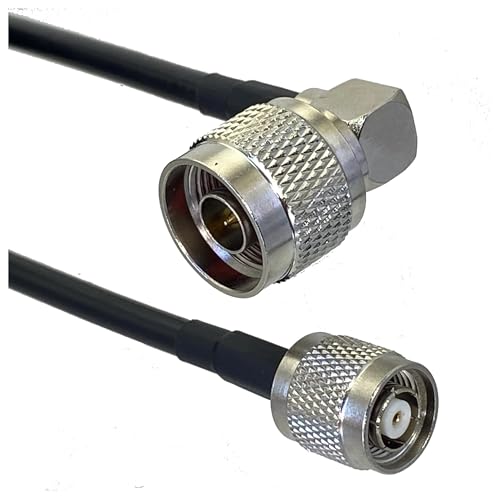 Kensut?n RG58 N - TNC RP TNC �I�X�v���O & ���X�W���b�N �X�g���[�g & ���p RF �W�����p�[ �s�O�e�[���P�[�u�� 6�C���` ~ 30M(N M90 to RPTNC M,25M)