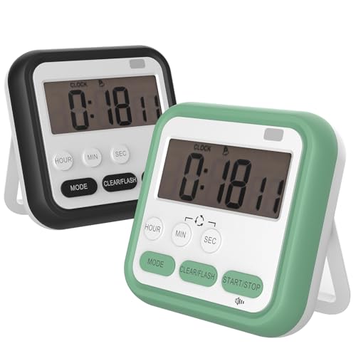 2 Stück KüChentimer Digital,Geepen Eieruhr Digital mit...