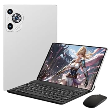 Tablet P70 Pro,Tela Imersiva de 10.1',8GB RAM,256GB ROM, Câmera Traseira 32MP, Câmera frontal de 16MP, Wifi, GPS,Android 13, 5G, 8800mAh Bateria (Prata)
