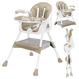 chaise haute duo diner FACILE À INSTALLER ET À ASSEMBLER - La chaise d'alimentation pour bébé est conçue pour une portabilité et un rangement faciles. Livré avec des instructions de montage pour faciliter la tâche.