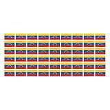 Mini Aufkleber Set - Pack glatt - 20x12mm - selbstklebender Sticker - Venezuela - Flagge - Banner - Standarte fürs Auto, Büro, zu Hause & die Schule - 54 Stück