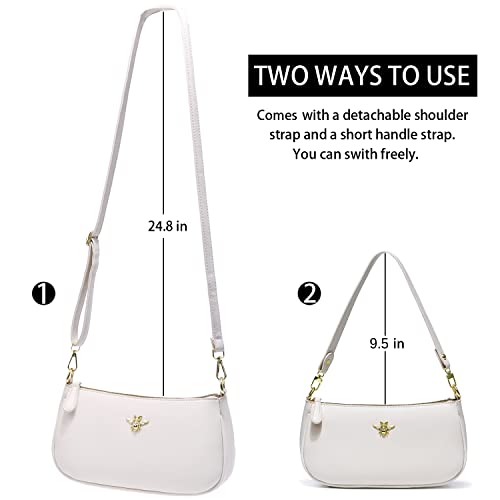 Image of Small Tote Shoulder Bags Purses for Women Retro Classic Crossbody Bags Cute Clutch Purse and Handbag