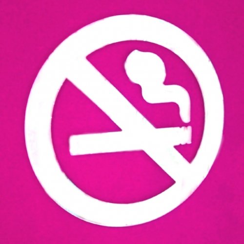 Super Cool Creations No Smoking Mirror Sign - 12cm x 12cm - Image 2